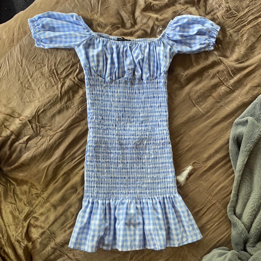 Forever 21 blue and white dress